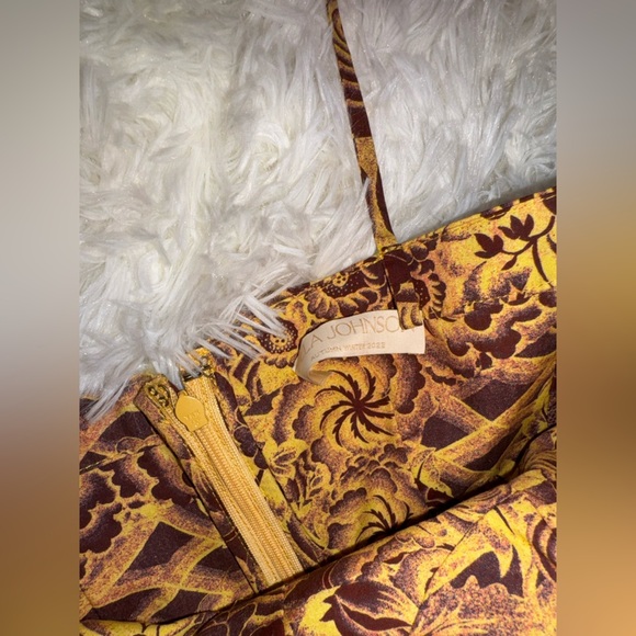 NWOT Ulla Johnson Avery tires Midi Gown in Amber Sz 4 - Picture 4 of 8